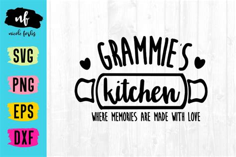 Download Free Grammie's Kitchen Home SVG Cut File Printable
